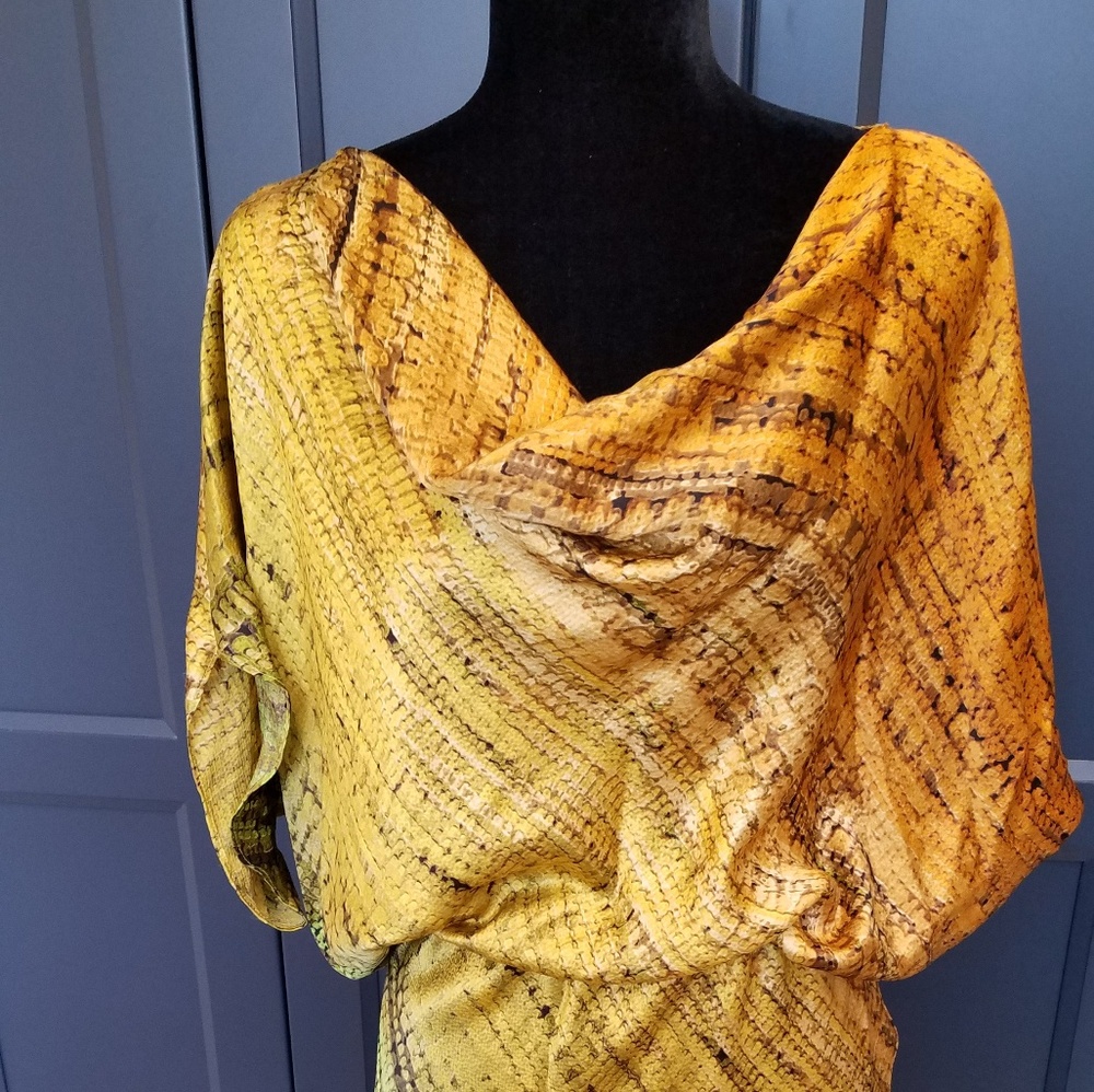 Josie Natori silk dress